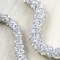 1 Yard 3/8 inch 0.95cm Silver Jessamina Rhinestone Cord Trim for Jewelry Gowns and Accessories